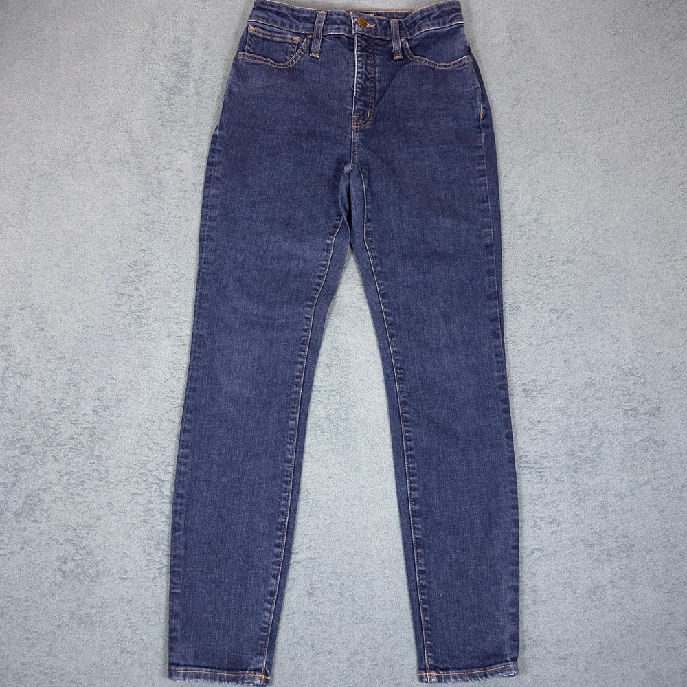 Madewell High Rise Skinny Jeans Dark Wash Denim Everyday Casual Size‎ 26
